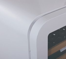 Swisscave WL120F-WHITE, 1-Zonen Weinkhlschrank 83 cm, 35 Flaschen, weiss. Mit 5 Jahren Garantie!