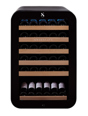 Swisscave WL120F-BLACK, 1-Zonen Weinkhlschrank 83 cm, 35 Flaschen, schwarz. Mit 5 Jahren Garantie!