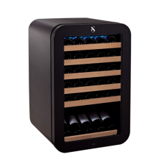 Swisscave WL120F-BLACK, 1-Zonen Weinkhlschrank 83 cm, 35 Flaschen, schwarz. Mit 5 Jahren Garantie!