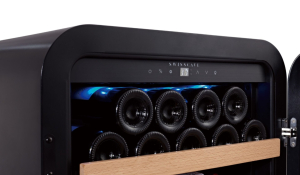 Swisscave WL120F-BLACK, 1-Zonen Weinkhlschrank 83 cm, 35 Flaschen, schwarz. Mit 5 Jahren Garantie!