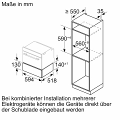 Neff N19DJ01Y0, Dampfschublade, 60 x 14 cm, Anthracite Grey Z9014AY0, MIT 7 JAHREN GARANTIE