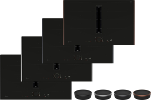 Neff V68YYX4B0, Induktionskochfeld mit Dunstabzug, 80 cm, Deep Black Z9802PFDY0, MIT 7 JAHREN GARANTIE