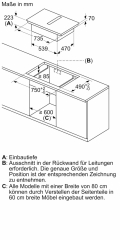 Neff V68YYX4B0, Induktionskochfeld mit Dunstabzug, 80 cm, Deep Black Z9802PFDY0, MIT 7 JAHREN GARANTIE