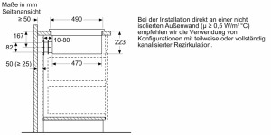 Neff V68YHL4B0, Induktionskochfeld mit Dunstabzug, 80 cm, Anthracite Grey Z9802PFAY0, MIT 7 JAHREN GARANTIE