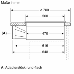 Neff V68YHL4B0, Induktionskochfeld mit Dunstabzug, 80 cm, Brushed Bronze Z9802PFBY0, MIT 7 JAHREN GARANTIE
