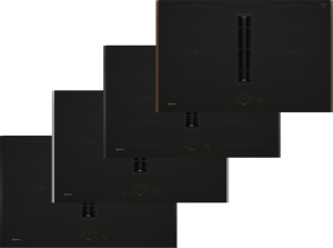 Neff V68YHL4B0, Induktionskochfeld mit Dunstabzug, 80 cm, Deep Black Z9802PFDY0, MIT 7 JAHREN GARANTIE