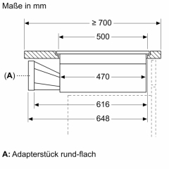 Neff V68PHL4B0, Induktionskochfeld mit Dunstabzug flchenbndig, 80 cm, Mattschwarz, MIT 7 JAHREN GARANTIE