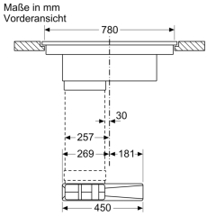 Neff V68PHL4B0, Induktionskochfeld mit Dunstabzug flchenbndig, 80 cm, Mattschwarz, MIT 7 JAHREN GARANTIE