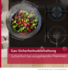 Neff T27CIS8N0, N 70, Autarkes Gaskochfeld, Edelstahl 75cm, mit 5 Jahren Garantie!