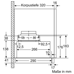 Siemens LI64LA521, iQ100, Flachschirmhaube, 60 cm, Silbermetallic, EEK: B, mit 5 Jahren Garantie!