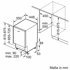 Siemens SR63EX24KE, iQ300, Vollintegrierter Geschirrspler, 45 cm, EEK: C, mit 5 Jahren Garantie!