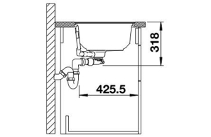 Blanco Oovalon 700-IF Velgranit Einbausple Flachrand, cloud white, 527992