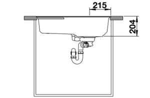 Blanco Oovalon 700-IF Velgranit Einbausple Flachrand, cloud white, 527992