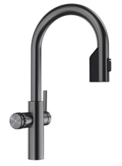 Blanco Choice Icona-C, Hochdruck Festauslauf, satin dark steel, 527931