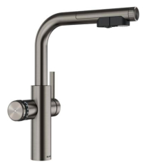 Blanco Choice Icona-L, Hochdruck Festauslauf, satin platinum, 527927