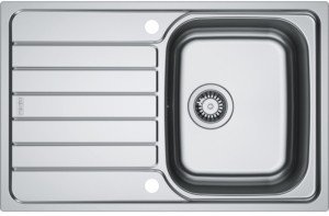 Franke Spark SKX 611-78 (50) Einbausp�le Edelstahl geb�rstet, reversibel, 101.0714.945