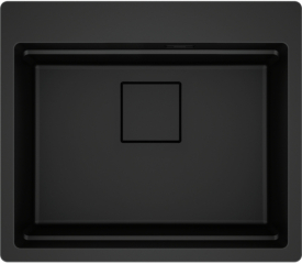 Franke Kubus 2 Pro KNG Pro 610-53 A Einbausple, Fragranite, Farbe Black Matt - Black Collection, 114.0747.295
