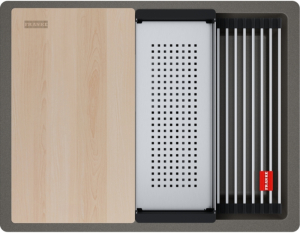 Franke Kubus 2 Pro KNG PRO 210-53, Fragranite, Farbe Schiefergrau, flchenbndig, 135.0747.293