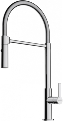 Franke Maris Slim Semi-Pro Einhebelmischer, Hochdruck Zugauslauf, Chrom, 115.0728.395