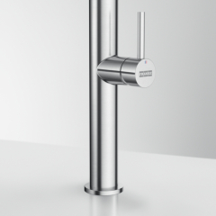 Franke Pescara J Einhebelmischer, Hochdruck Zugauslauf, Edelstahl massiv, 115.0741.694