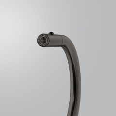 Franke Pescara J Einhebelmischer, Hochdruck Zugauslauf, Edelstahl massiv, PVD Anthracite, 115.0741.696