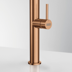 Franke Pescara J Einhebelmischer, Hochdruck Zugauslauf, Edelstahl massiv, PVD Copper, 115.0741.698