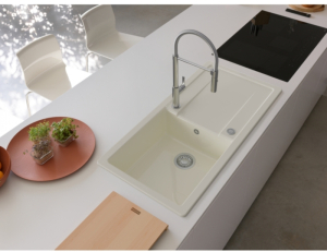 Franke Maris X MXK 611-100, Fraceram Keramiksple, Farbe Magnolia glnzend, 124.0744.937