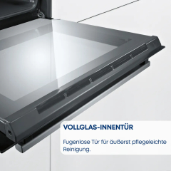 Constructa CF4M61064, Einbau-Backofen, 60 x 60 cm, Schwarz, EEK: A+, mit 5 Jahren Garantie!
