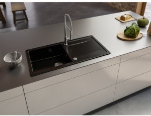 Franke Maris X MXK 611-100, Fraceram Keramiksple, Farbe Onyx glnzend, 124.0744.938