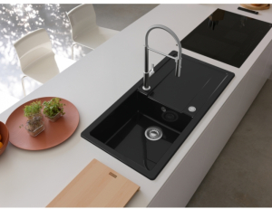 Franke Maris X MXK 611-100, Fraceram Keramiksple, Farbe Onyx glnzend, 124.0744.938