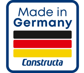 Constructa CD30647, Flachschirmhaube, silbermetallic, 60 cm, EEK: C, mit 5 Jahren Garantie!