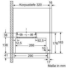 Constructa CD30647, Flachschirmhaube, silbermetallic, 60 cm, EEK: C, mit 5 Jahren Garantie!