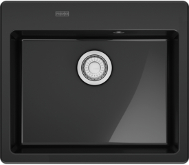 Franke Mythos X MYK 610-52 A, Fraceram Keramiksple, Farbe Onyx glnzend, 124.0747.161