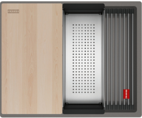 Franke Kubus 2 Pro KNG Pro 110-52 Unterbausple, Fragranite, Farbe Steingrau, 125.0747.711