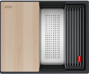 Franke Kubus 2 Pro KNG Pro 110-52 Unterbausple, Fragranite, Farbe Black matt, 125.0747.716