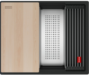 Franke Kubus 2 Pro KNG Pro 110-52 Unterbausple, Fragranite, Farbe Black Matt - Black Collection, 125.0747.720