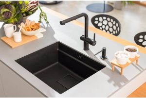 Franke Kubus 2 Pro KNG Pro 110-52 Unterbausple, Fragranite, Farbe Black Matt - Black Collection, 125.0747.720