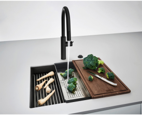 Franke Kubus 2 Pro KNG Pro 110-52 Unterbausple, Fragranite, Farbe Black Matt - Black Collection, 125.0747.720