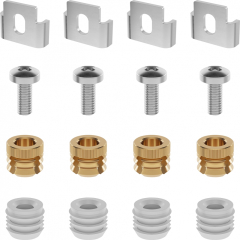 Franke Befestigungsset fr dnne Arbeitsplatten ab 12 mm HPL / 18 mm Stein, 133.0730.139