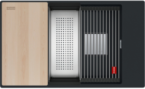 Franke Kubus 2 Pro KNG Pro 110-62 Unterbausple, Fragranite, Black matt, 125.0747.718