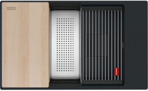 Franke Kubus 2 Pro KNG Pro 110-62 Unterbausple, Fragranite, Black Matt - Black Collection, 125.0747.721