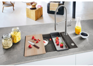 Franke Kubus 2 Pro KNG Pro 110-62 Unterbausple, Fragranite, Farbe Schiefergrau, 125.0747.722