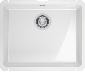 Franke Kubus X KXK 110-51, Fraceram Unterbau-Keramiksple, Farbe Glacier glnzend, 126.0735.183