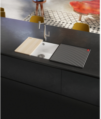 Franke Kubus X KXK 110-51, Fraceram Unterbau-Keramiksple, Farbe Glacier glnzend, 126.0735.183