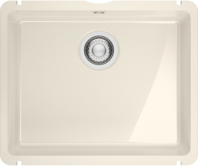 Franke Kubus X KXK 110-51, Fraceram Unterbau-Keramiksple, Farbe Magnolia glnzend, 126.0735.185