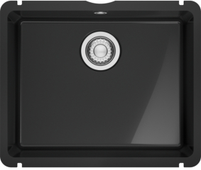 Franke Kubus X KXK 110-51, Fraceram Unterbau-Keramiksple, Farbe Onyx glnzend, 126.0735.186