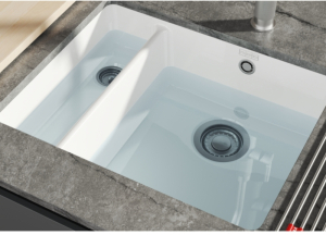 Franke Kubus X KXK 160-37-12, Fraceram Unterbau-Keramiksple, Farbe Glacier glnzend, 126.0735.188