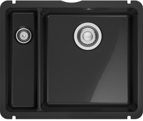 Franke Kubus X KXK 160-37-12, Fraceram Unterbau-Keramiksple, Farbe Onyx glnzend, 126.0735.190