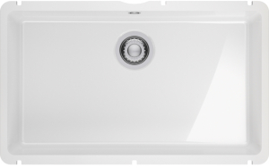 Franke Kubus X KXK 110-71, Fraceram Unterbau-Keramiksple, Farbe Glacier glnzend, 126.0735.192