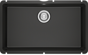 Franke Kubus X KXK 110-71, Fraceram Unterbau-Keramiksple, Farbe Anthrazit matt, 126.0735.195